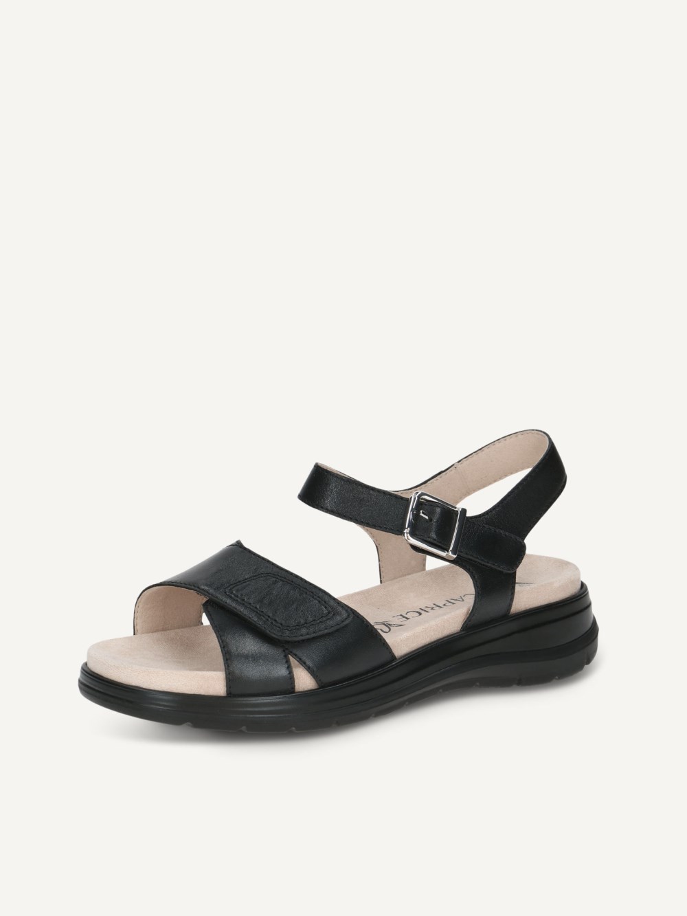 Caprice Sandale - Schwarzes Nappa