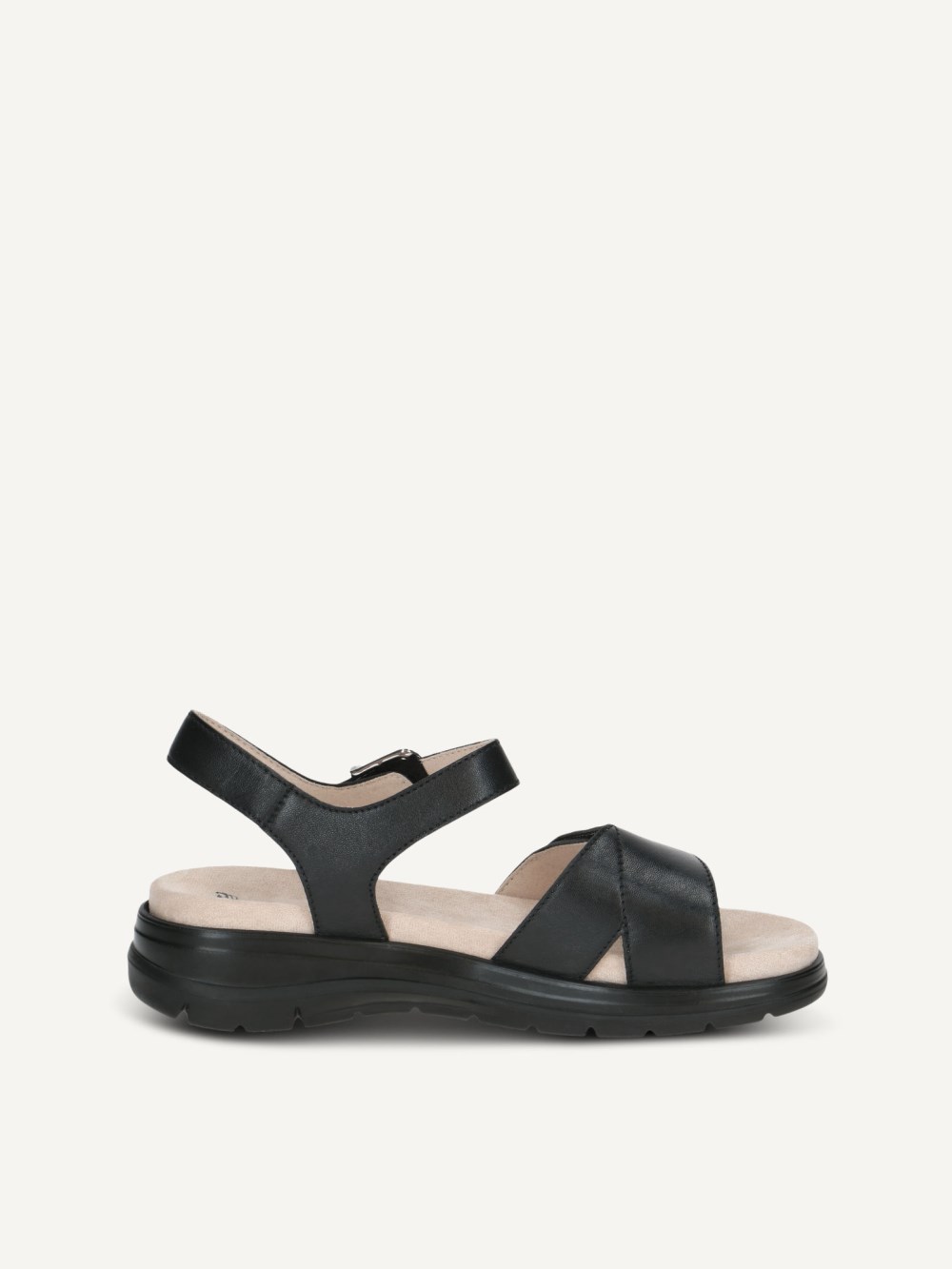 Caprice Sandale - Schwarzes Nappa