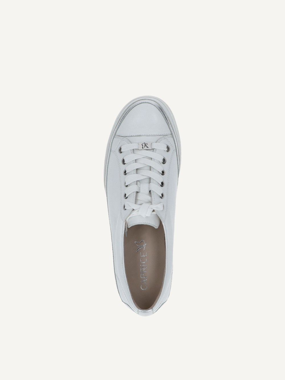 Caprice Sneaker - Weißes Nappa Co