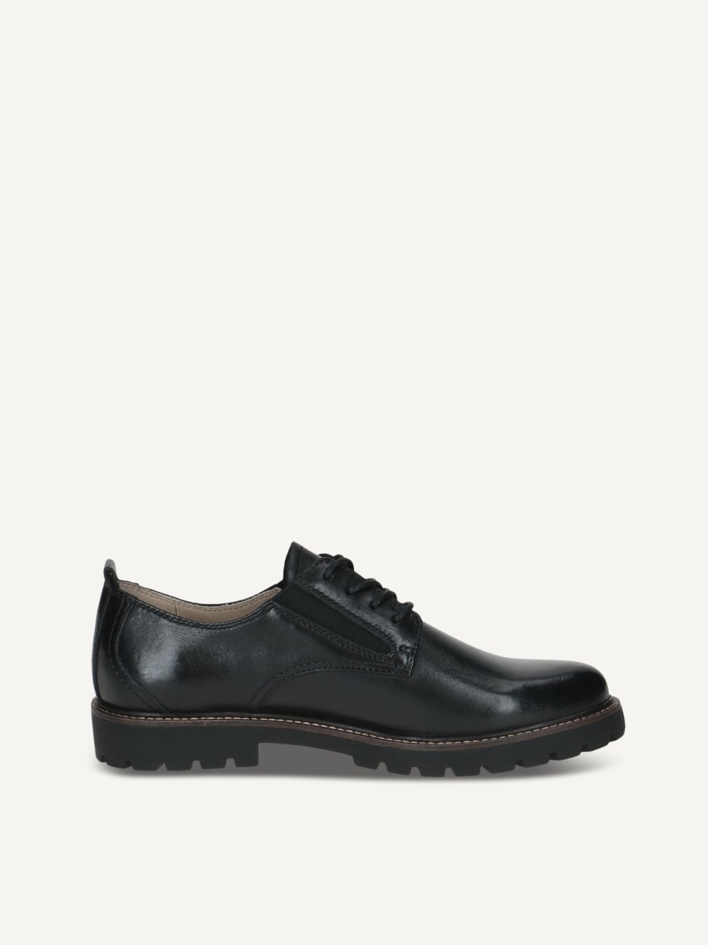 Caprice Halbschuh - Schwarzes Nappaleder