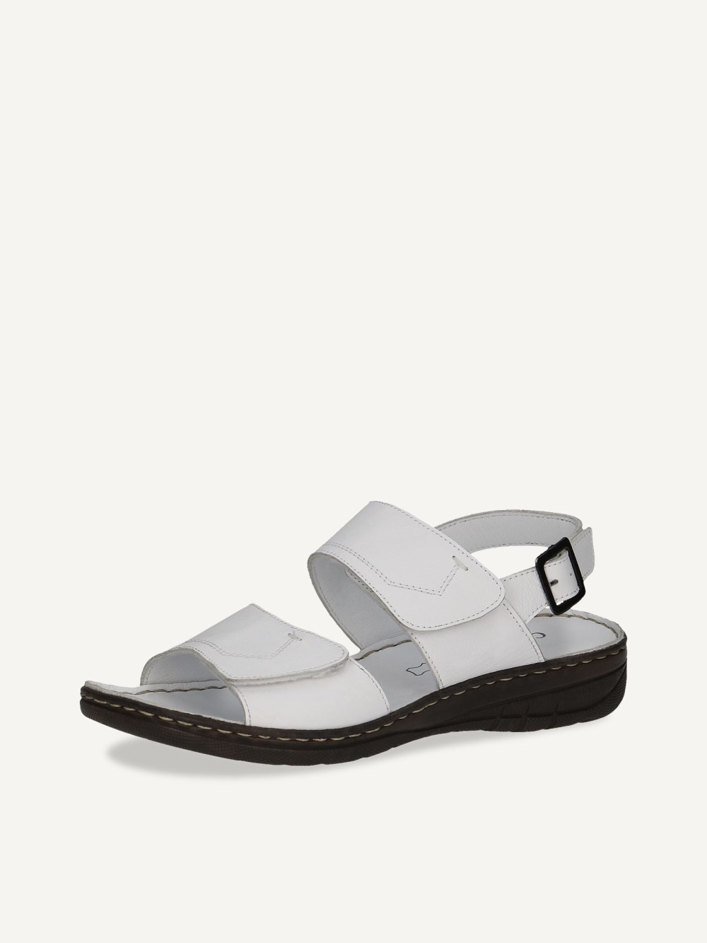 Caprice Sandalette - Weißes Nappaleder