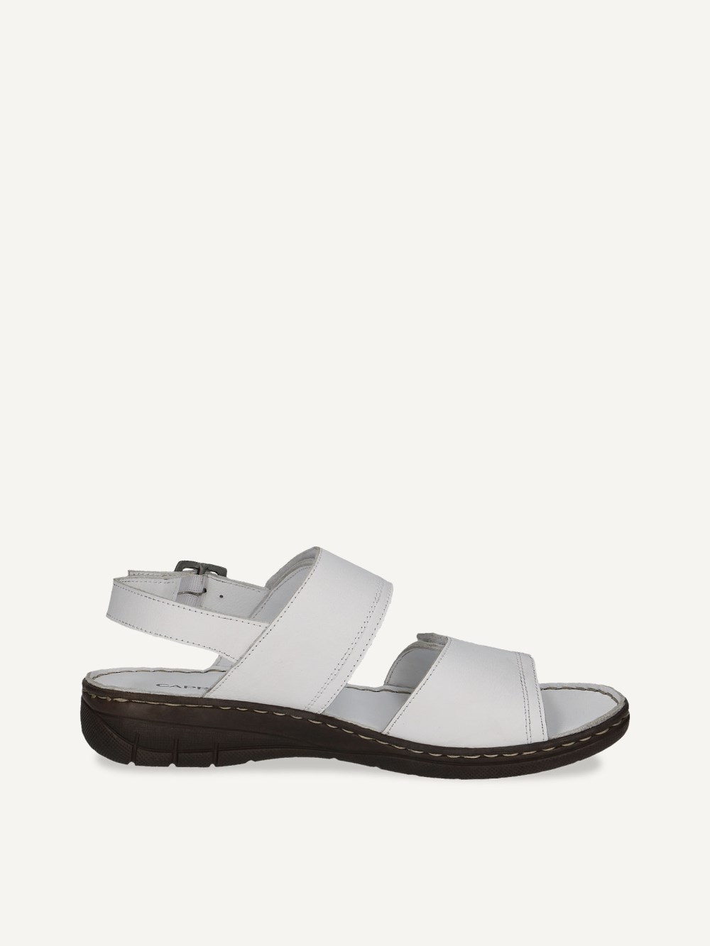 Caprice Sandalette - Weißes Nappaleder