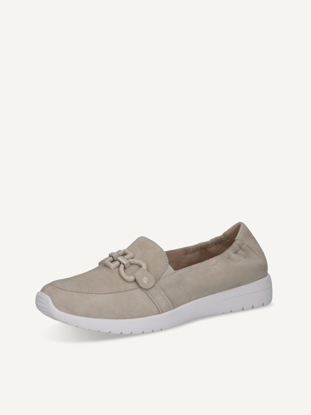 Caprice Slipper - Hellgraues Wildleder