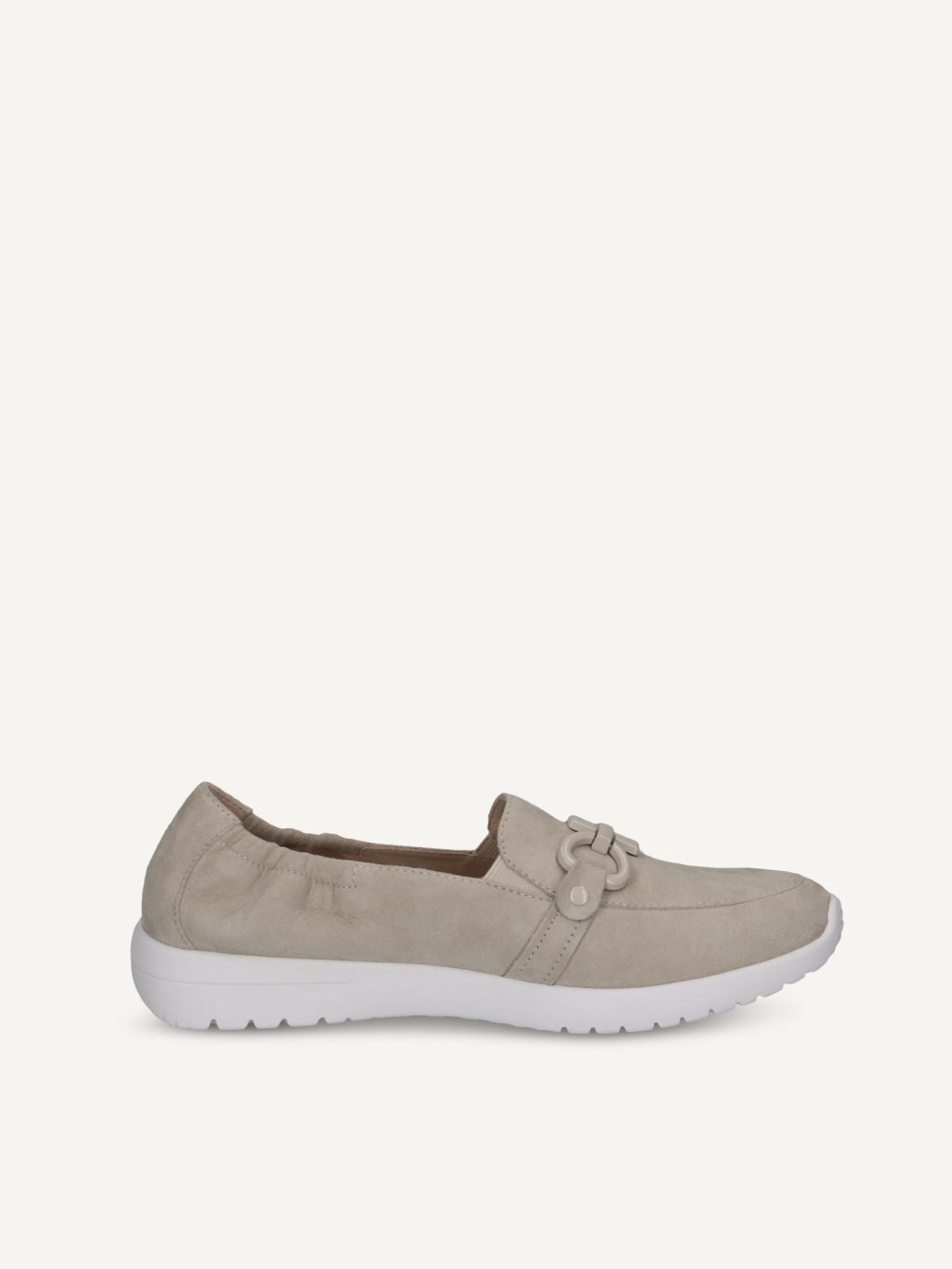 Caprice Slipper - Hellgraues Wildleder