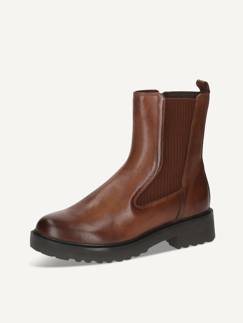 Caprice Chelsea Boot - Cognacfarbenes Nappaleder