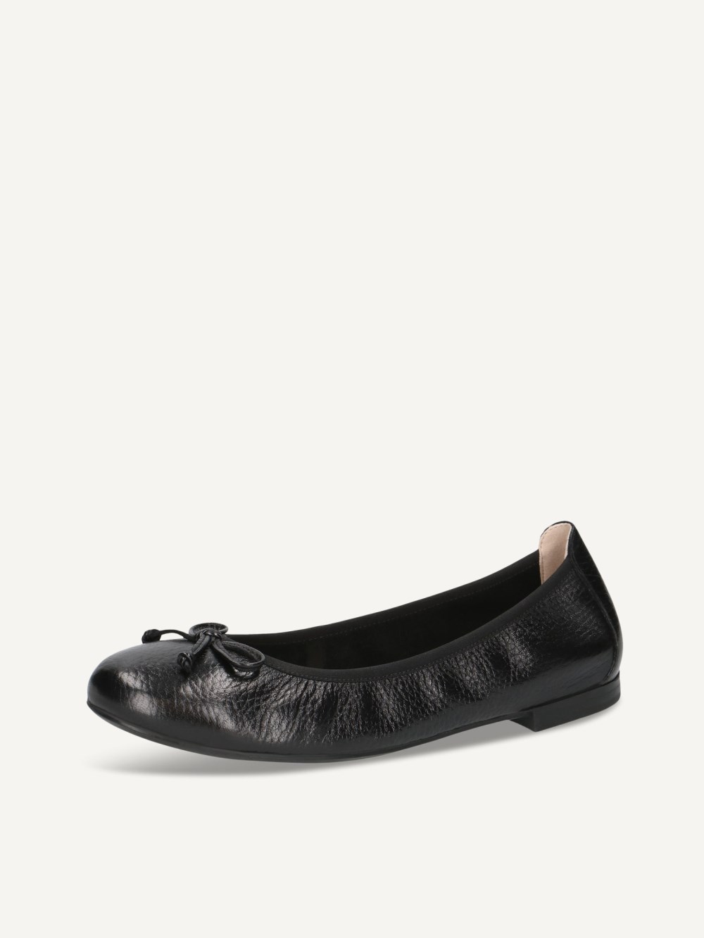 Caprice Ballerina - Schwarzes Hirschleder