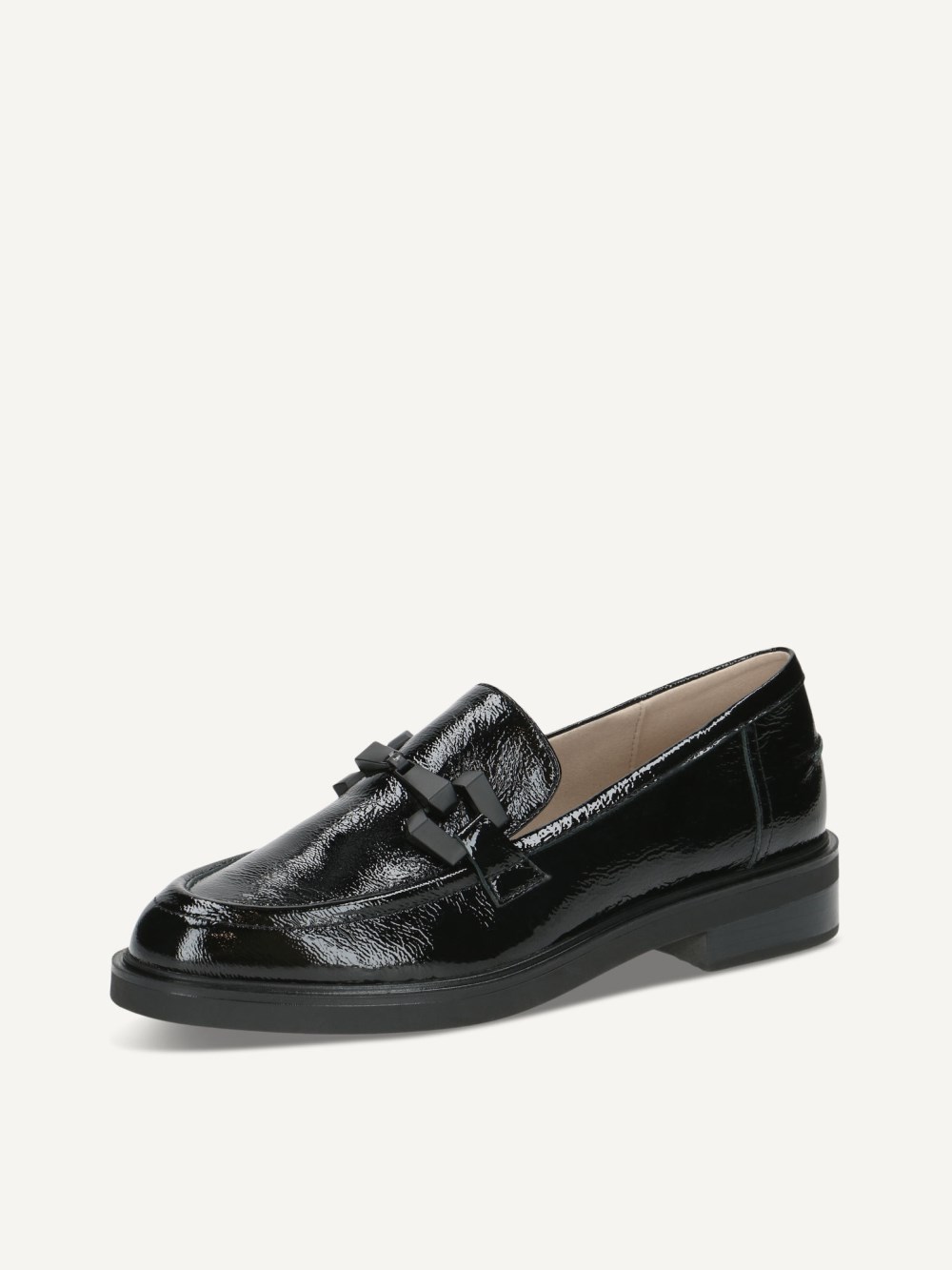 Caprice Slipper - Schwarzes Nappaleder