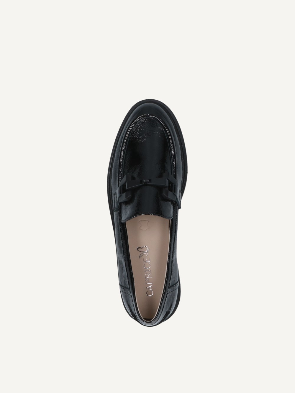 Caprice Slipper - Schwarzes Nappaleder
