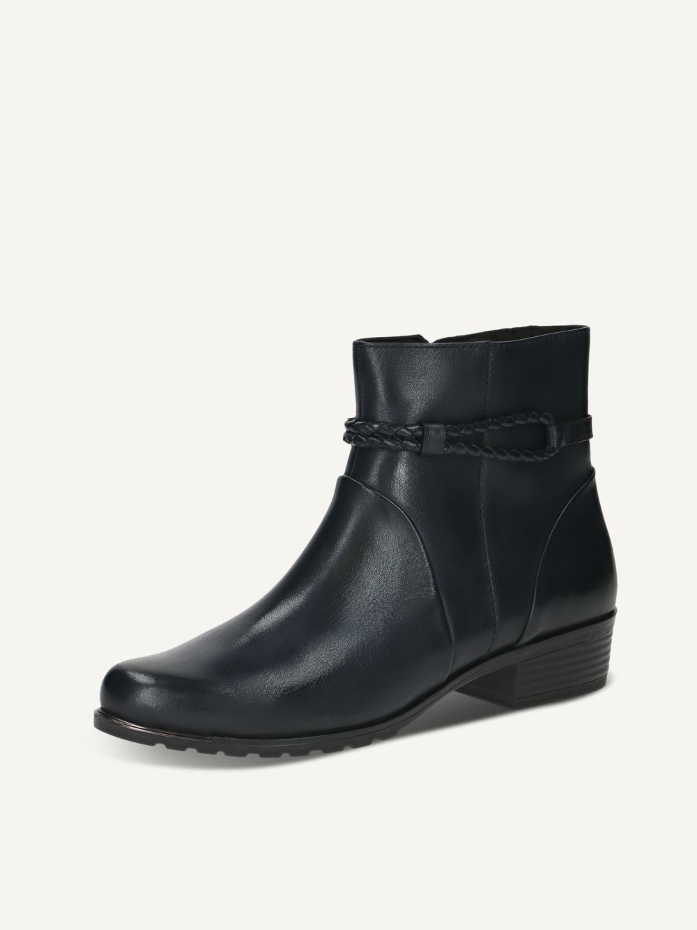 Caprice Stiefelette - Ozeanfarbenes Nappaleder