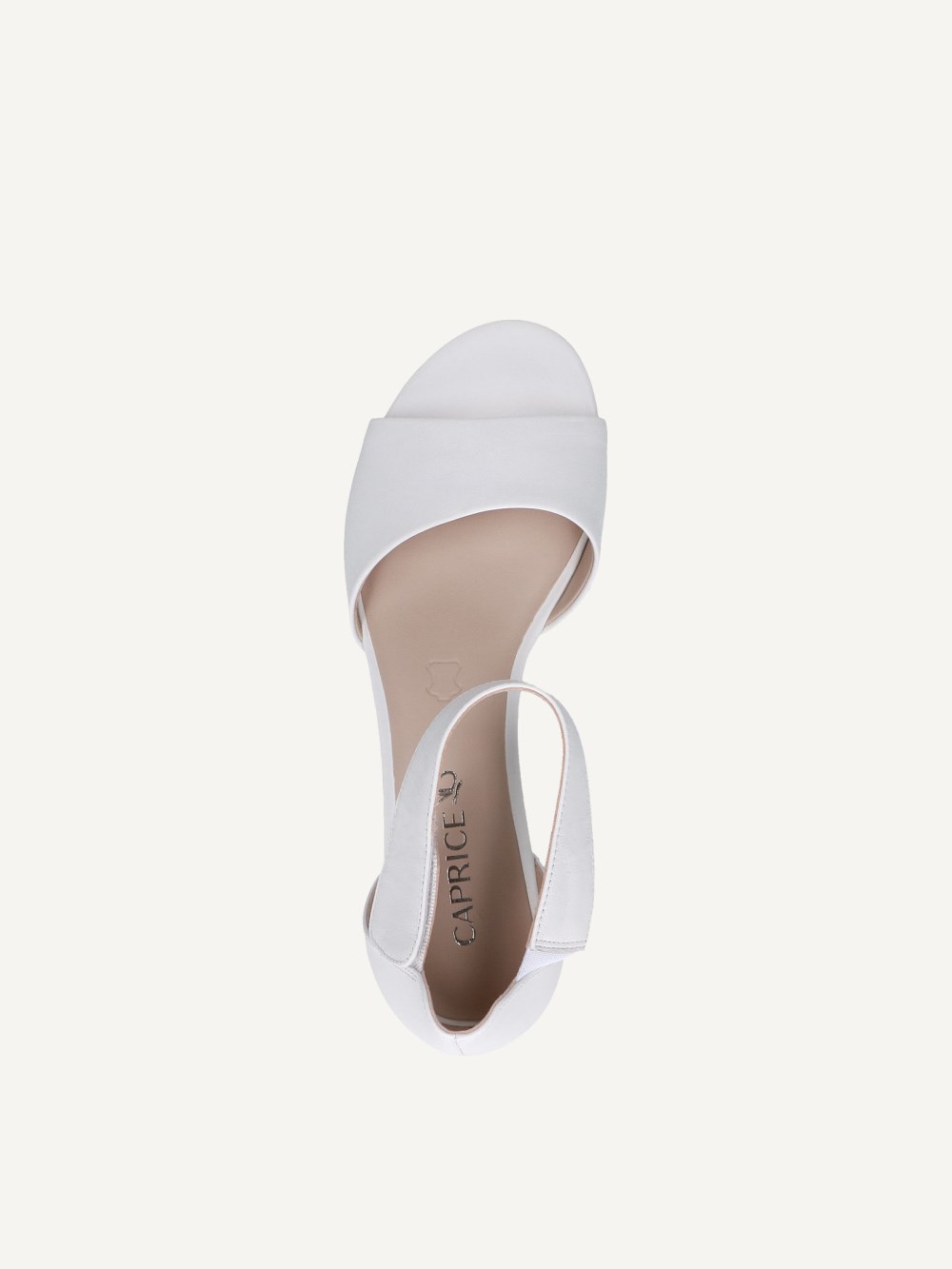 Caprice Sandalette - Weißes Nappaleder