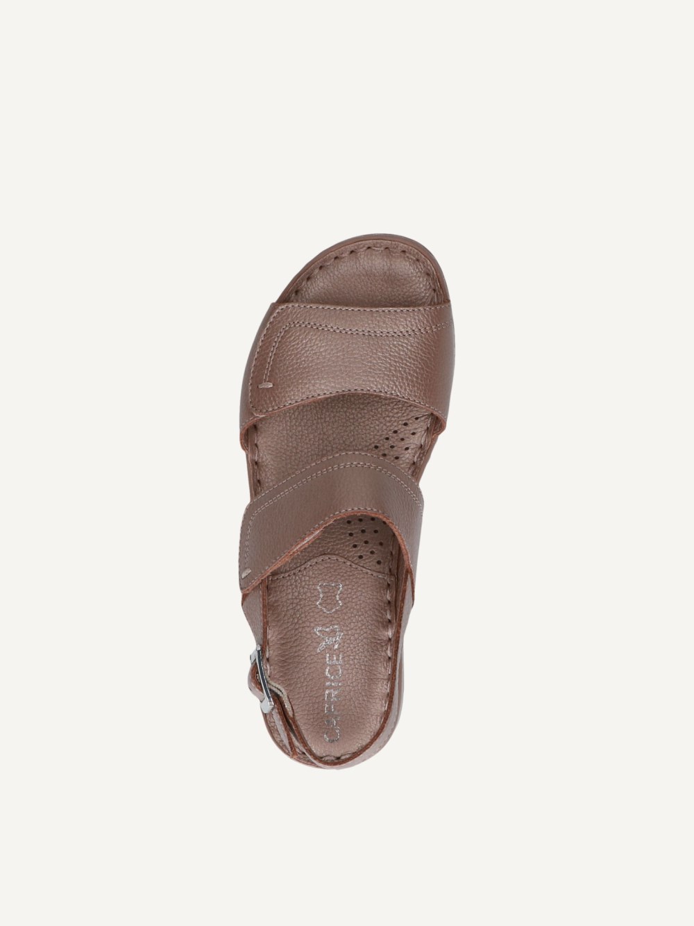 Caprice Sandalette - Taupe-Perlmuttleder