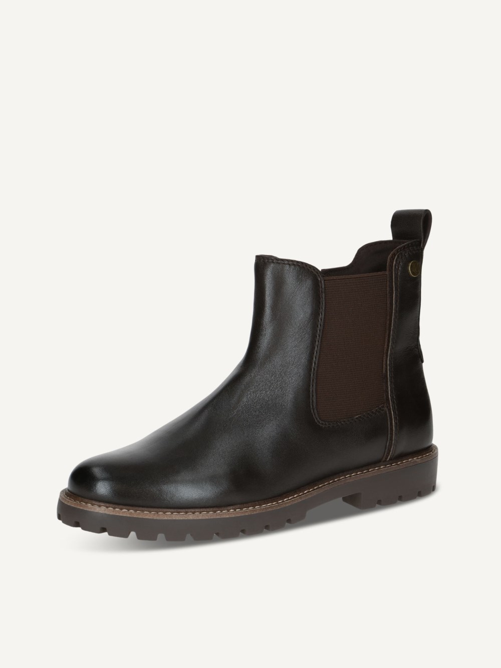 Caprice Stiefelette - Dunkelbraunes Nappaleder