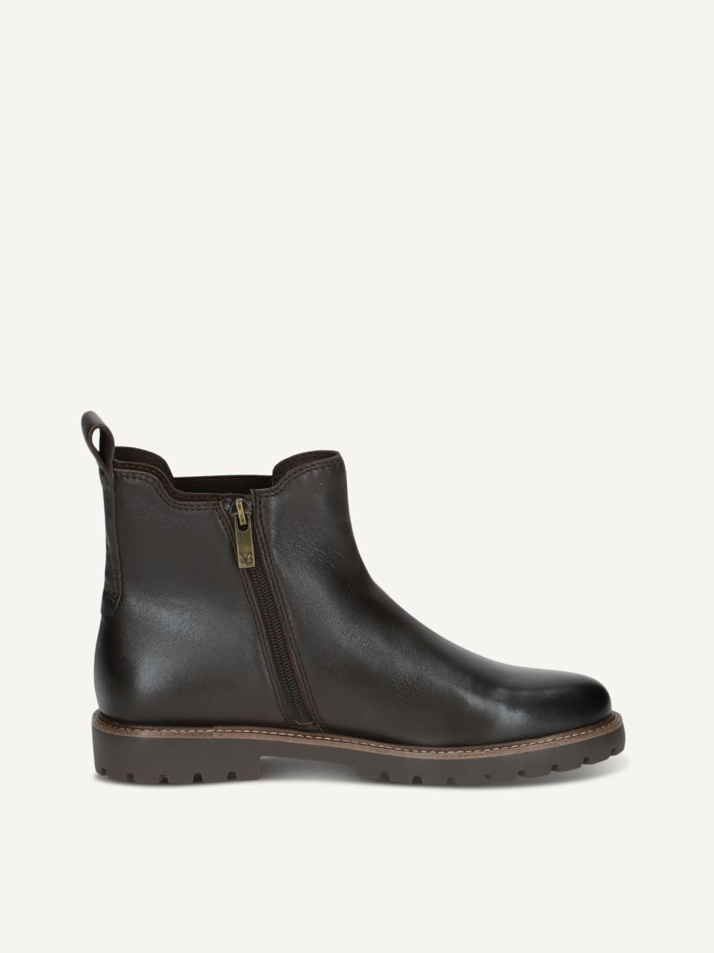 Caprice Stiefelette - Dunkelbraunes Nappaleder
