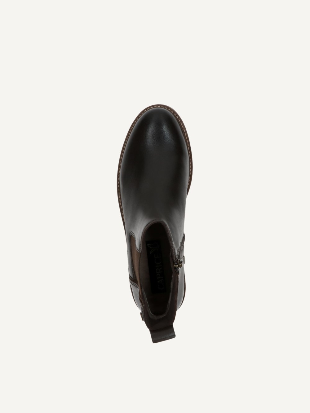 Caprice Stiefelette - Dunkelbraunes Nappaleder