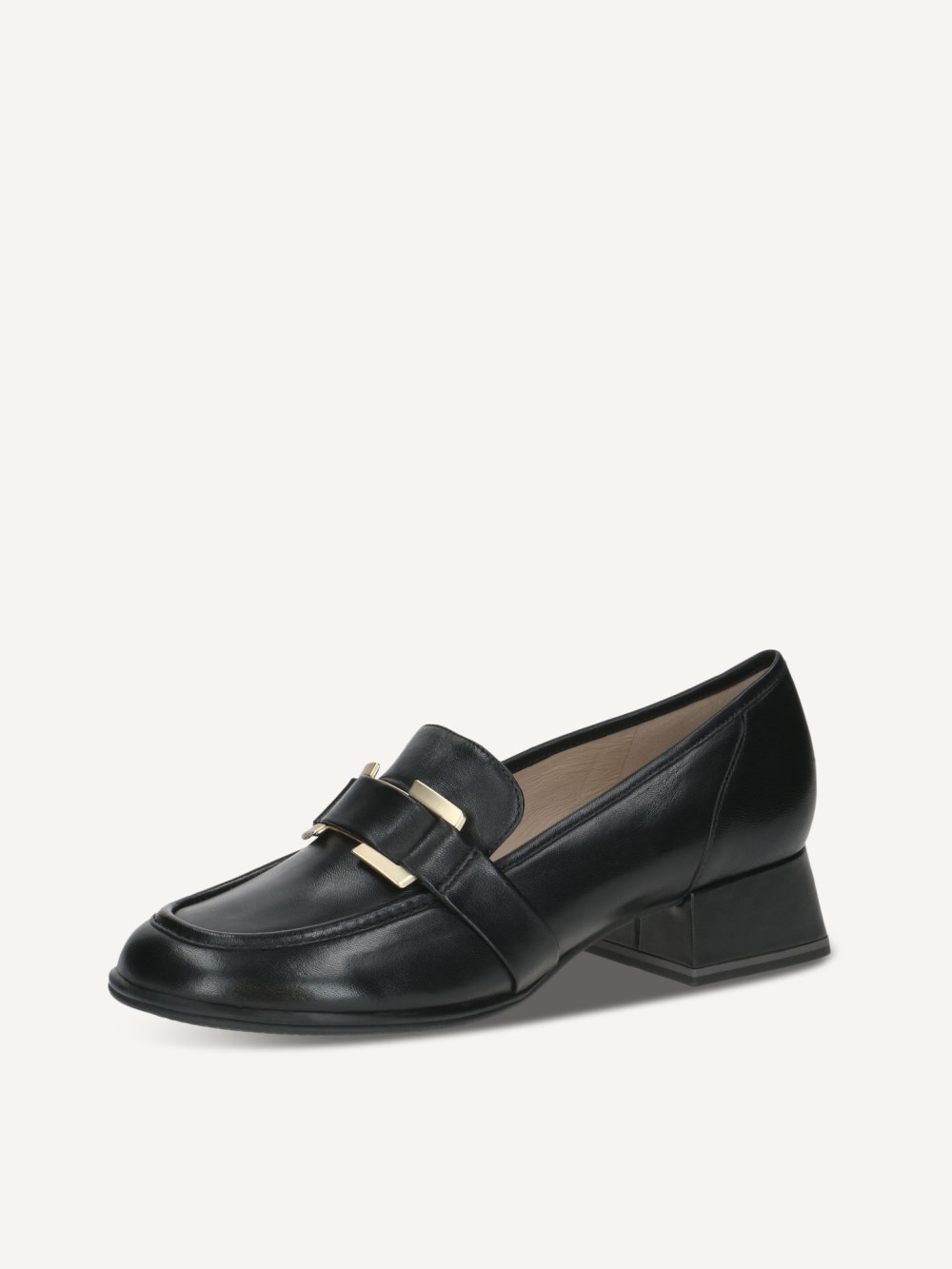 Caprice Slipper - Schwarzes Nappaleder