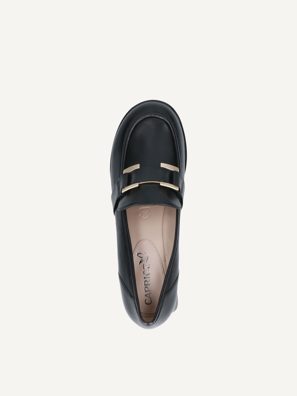 Caprice Slipper - Schwarzes Nappaleder