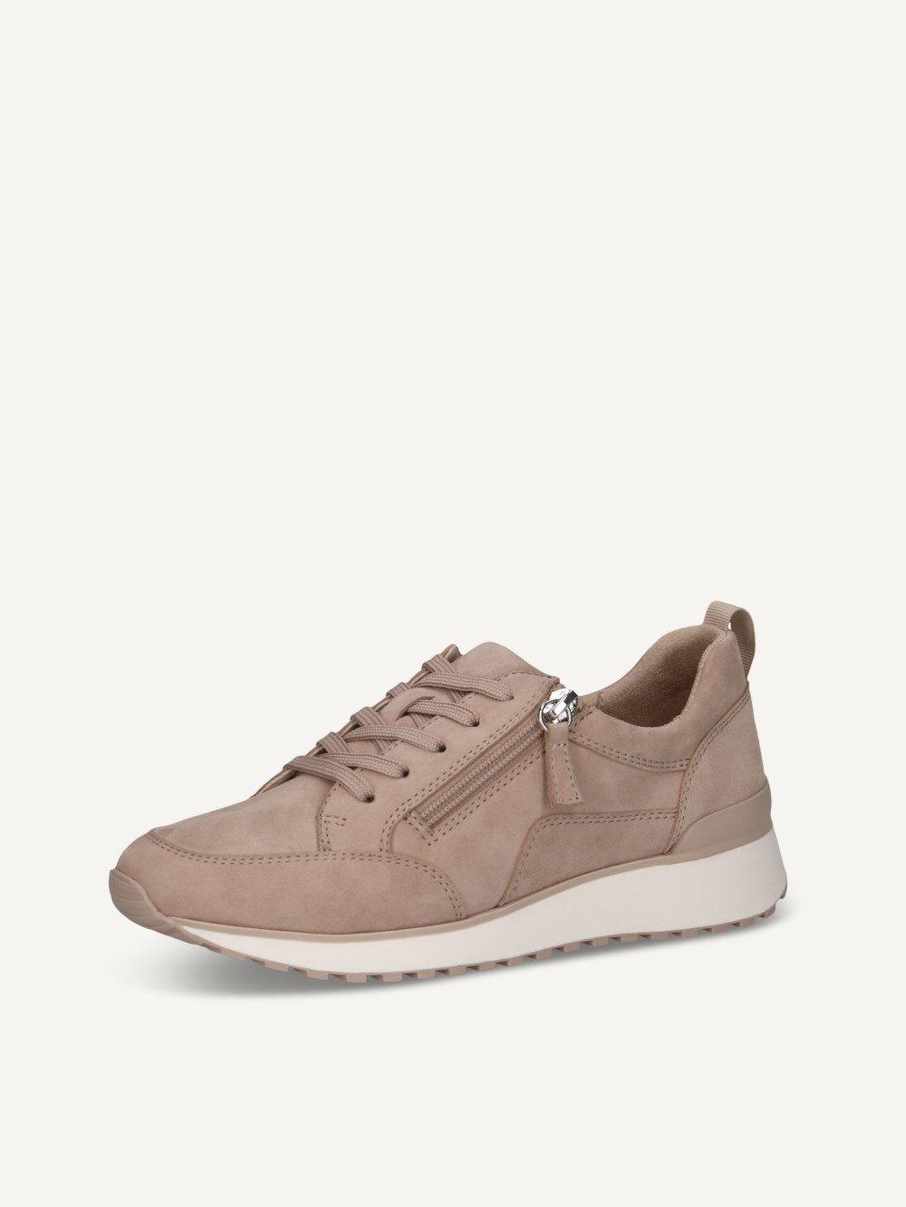 Caprice Sneaker - Sandfarbenes Wildleder