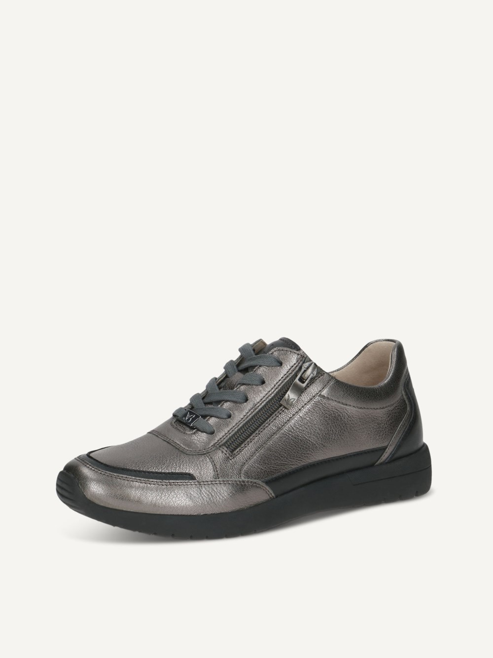 Caprice Sneaker - Dunkelgraues Metallleder