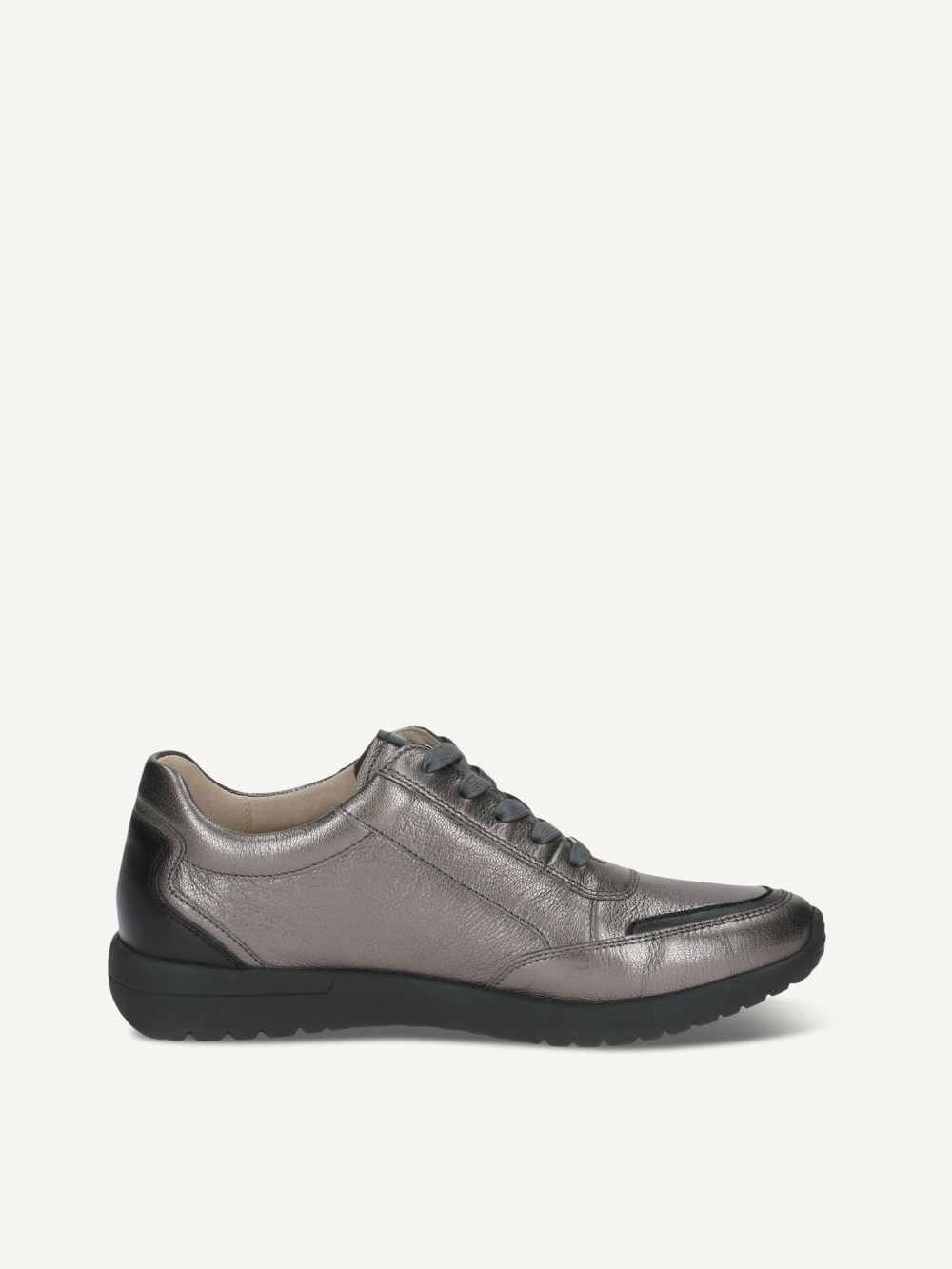 Caprice Sneaker - Dunkelgraues Metallleder