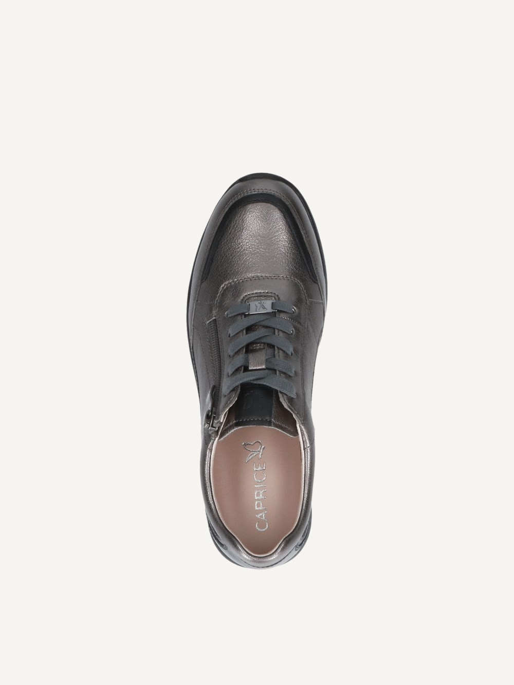 Caprice Sneaker - Dunkelgraues Metallleder