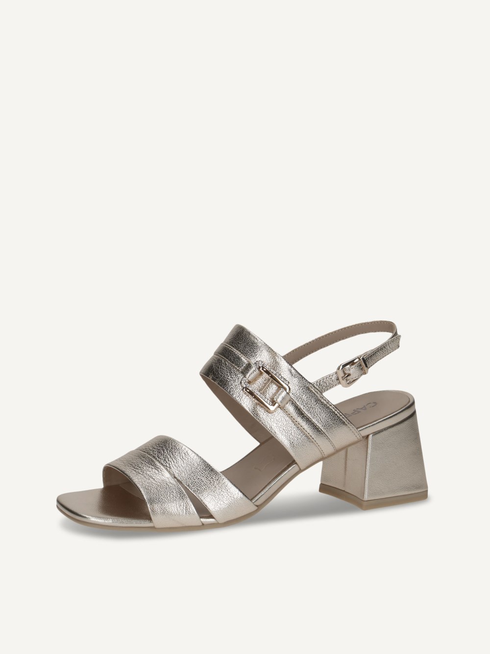 Caprice Sandalette - Platin Metal.