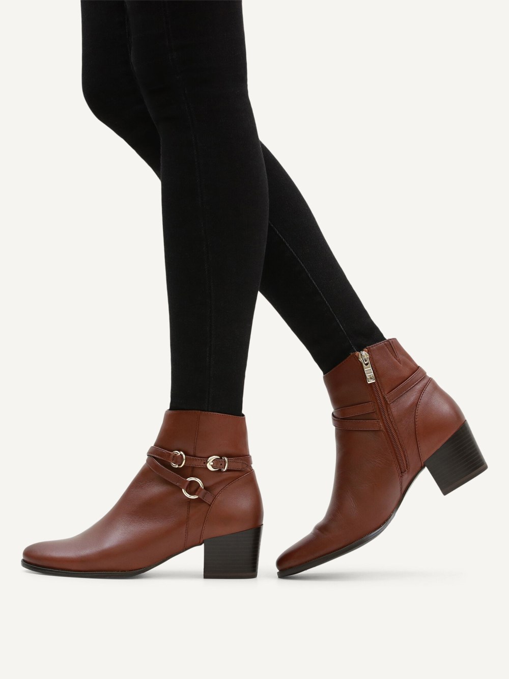 Caprice Stiefelette - Cognac-Nappaleder