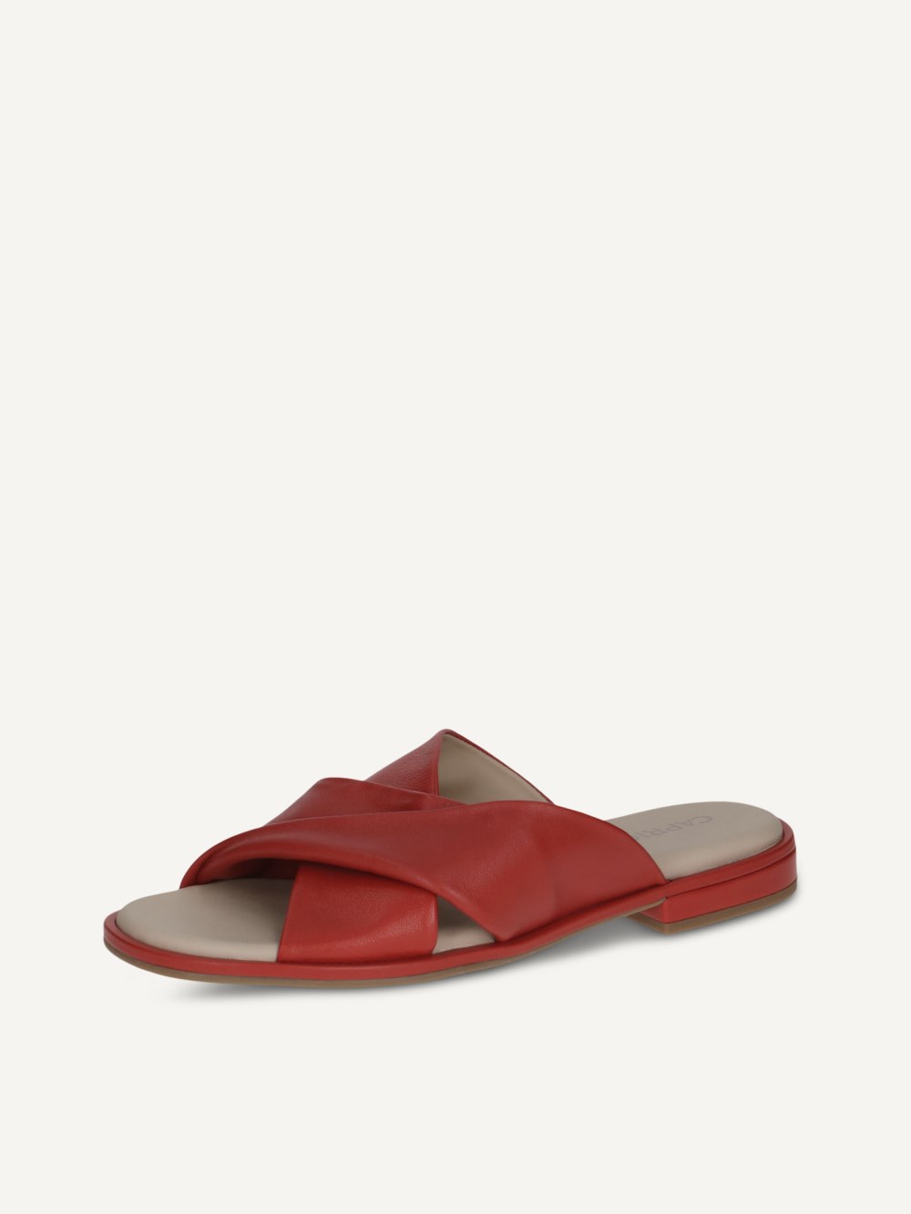 Caprice Pantolette - Rotes Nappaleder