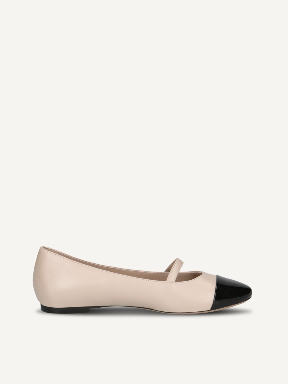 Caprice Ballerina - Beige/Schwarz
