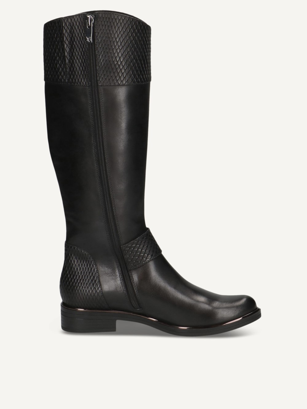 Caprice Stiefel - Schwarzes Kammleder