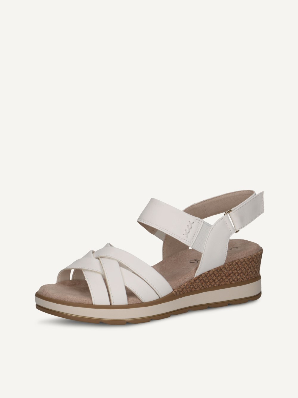 Caprice Sandalette - Weißes Nappaleder