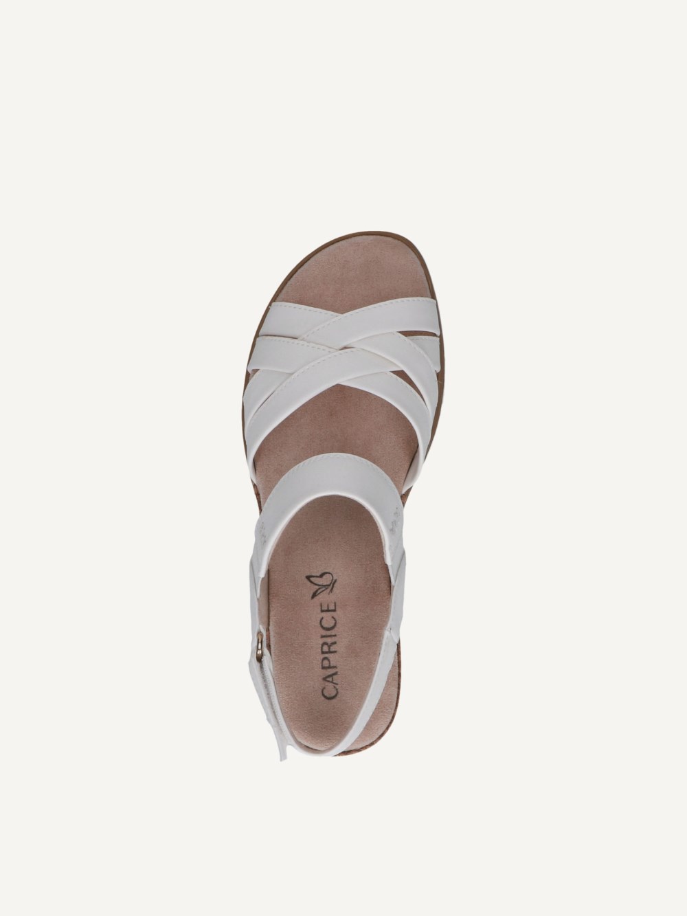 Caprice Sandalette - Weißes Nappaleder