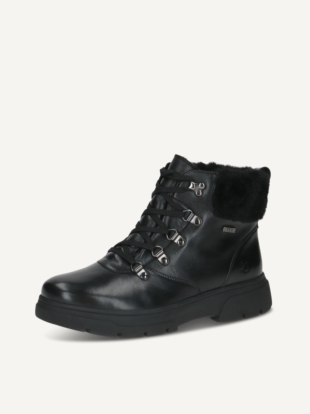 Caprice Stiefelette - Schwarzes Nappaleder