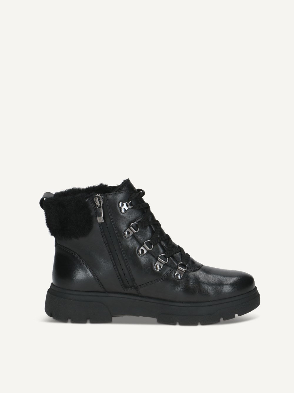 Caprice Stiefelette - Schwarzes Nappaleder