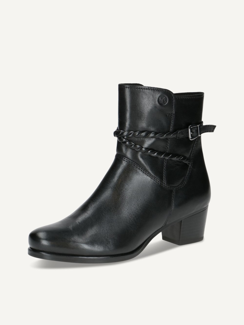 Caprice Stiefelette - Schwarzes Nappaleder