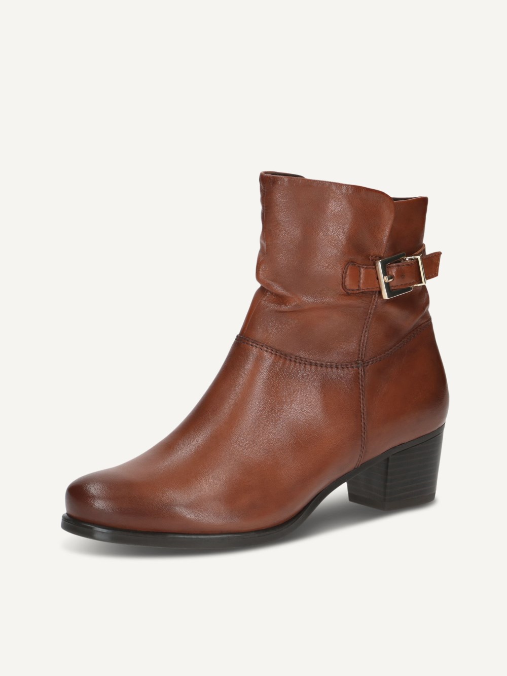 Caprice Stiefelette - Cognacfarbenes Nappaleder