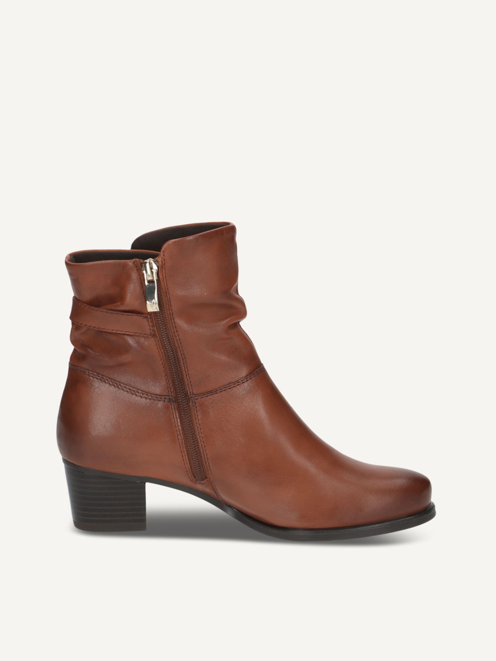 Caprice Stiefelette - Cognacfarbenes Nappaleder