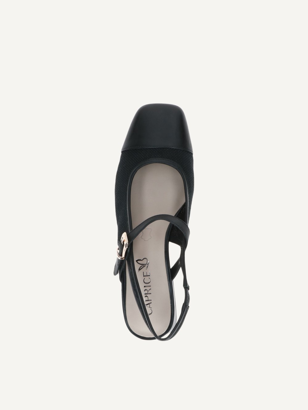 Caprice Slingpumps - Schwarzer Kamm