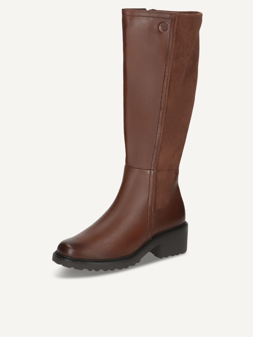 Caprice Stiefel - Cognacfarbenes Kammleder