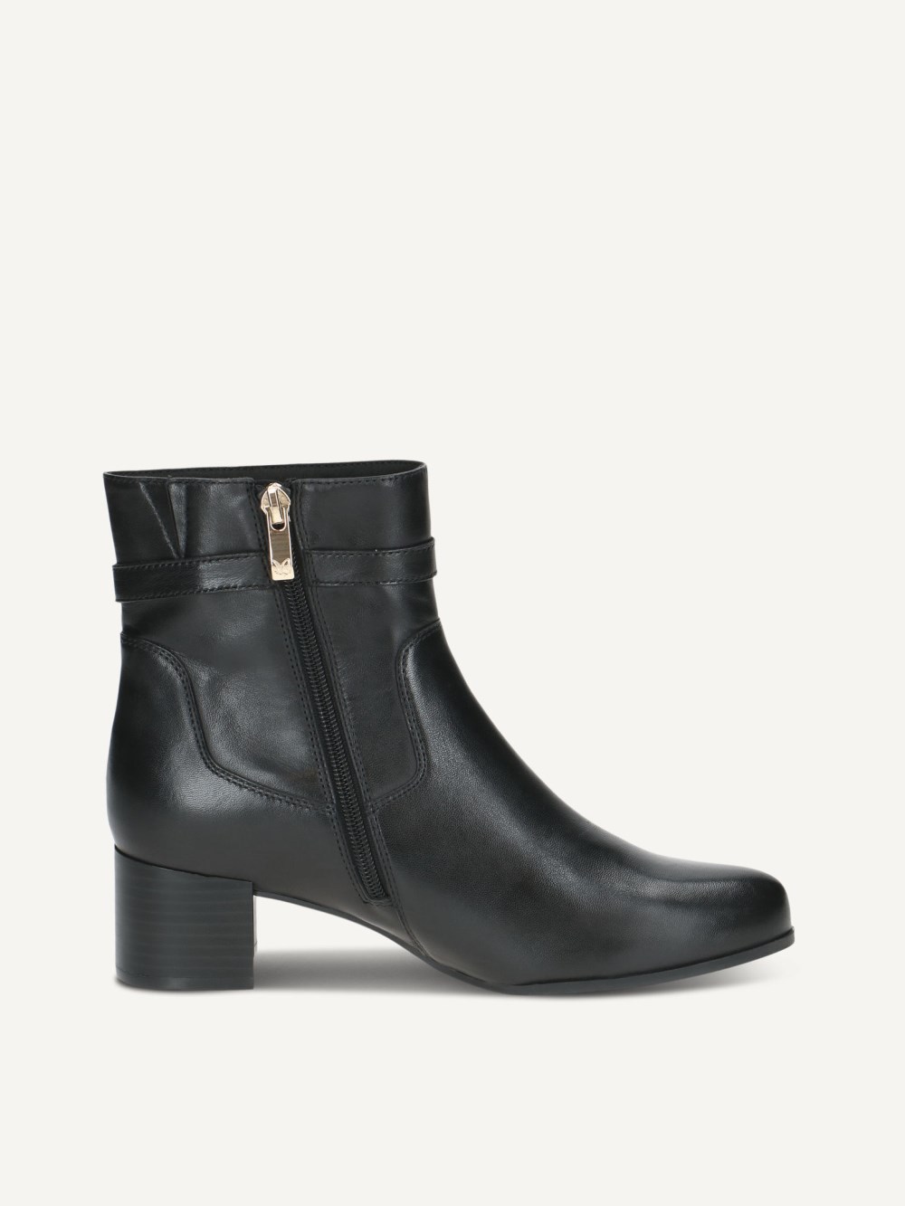Caprice Stiefelette - Schwarzes Nappa