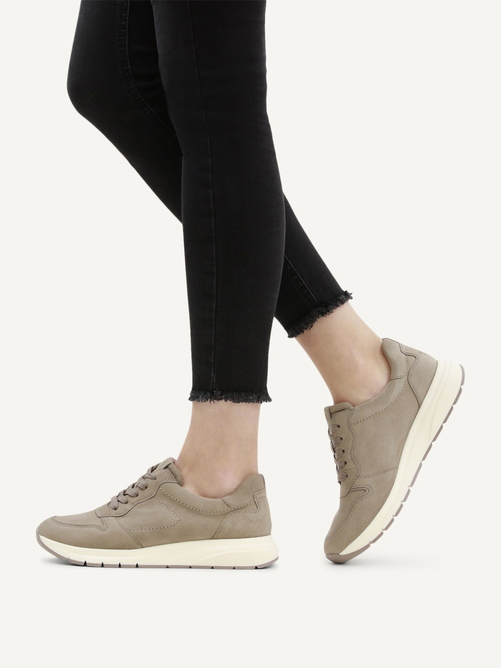 Caprice Sneaker - Schlammfarbenes Wildleder
