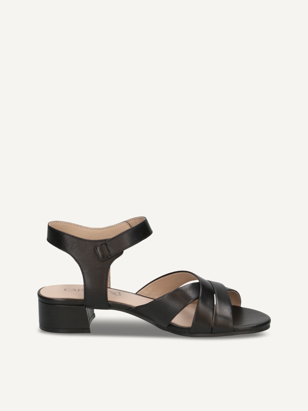 Caprice Sandalette - Schwarzes Nappaleder