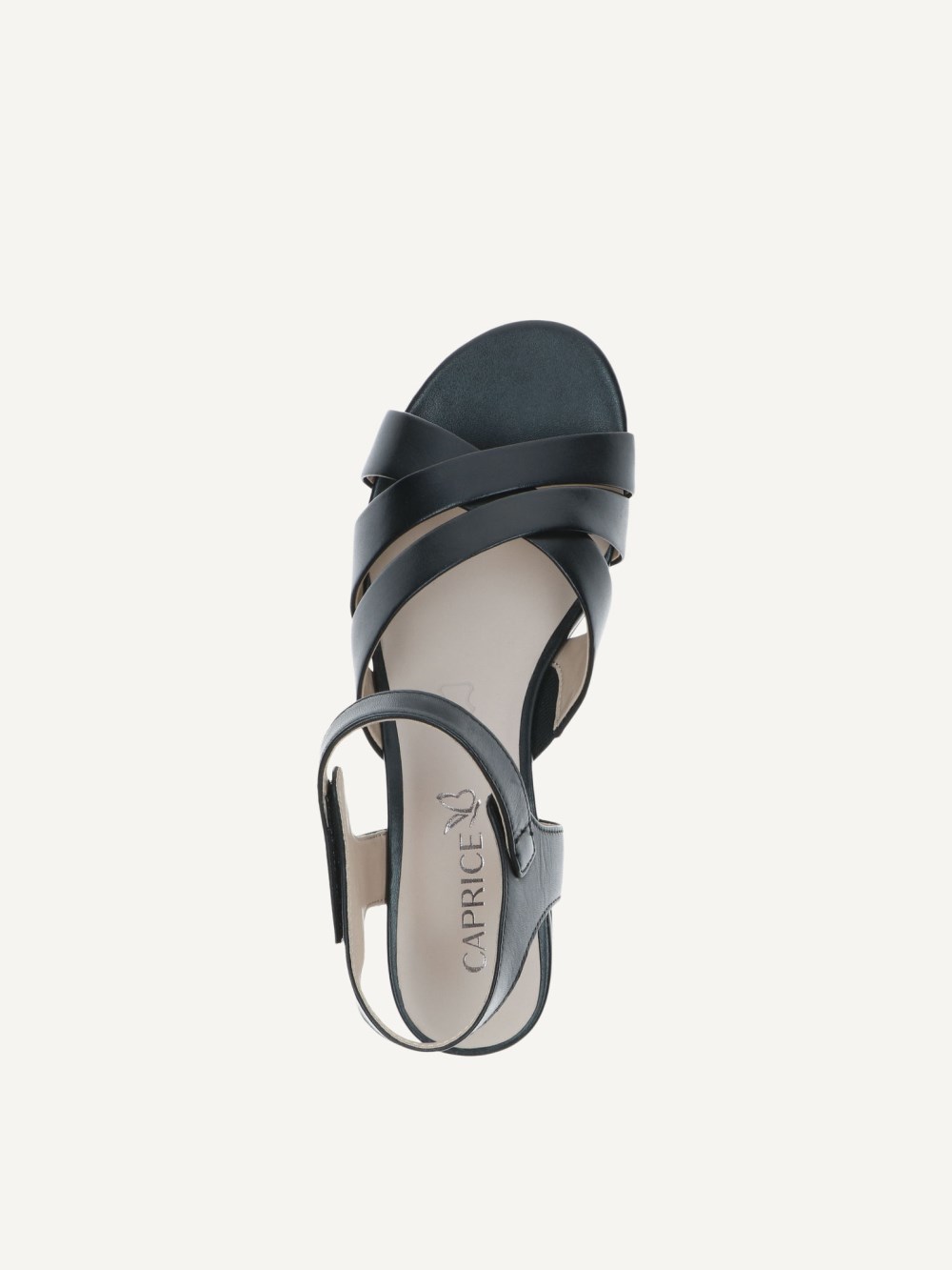 Caprice Sandalette - Schwarzes Nappaleder