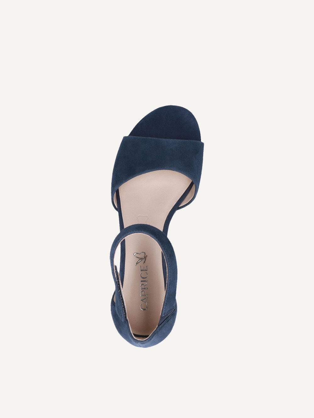 Caprice Sandalette - Ozeanfarbenes Wildleder