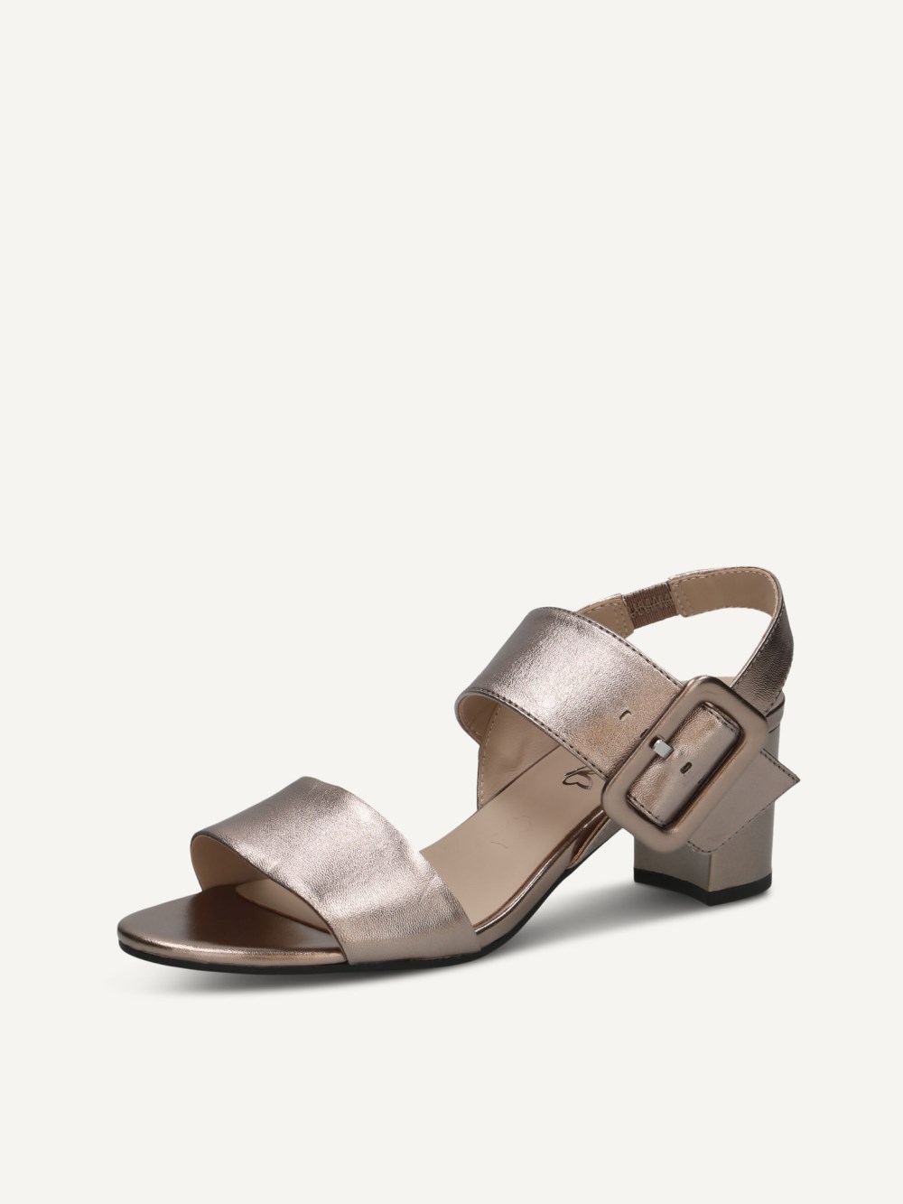 Caprice Sandalette - Braun-Metallic