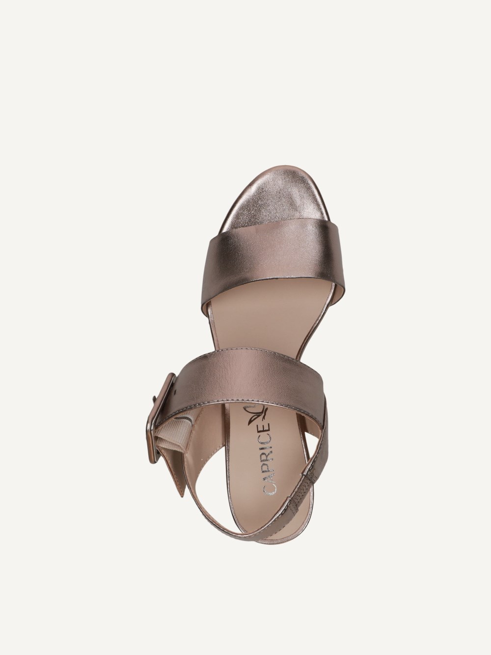 Caprice Sandalette - Braun-Metallic