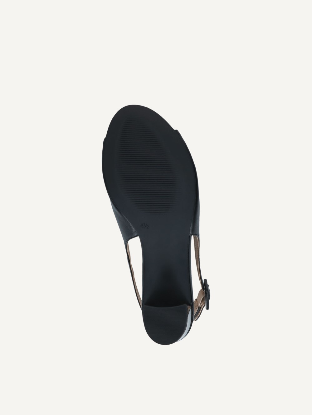 Caprice Sandalette - Schwarzes Nappaleder
