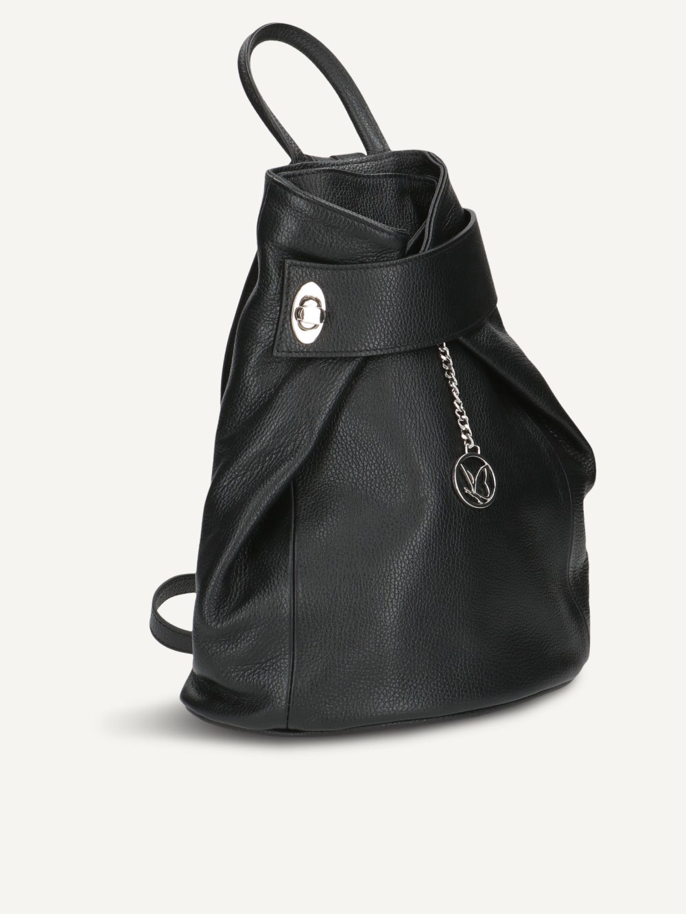 Caprice Rucksack - Schwarzes Nappaleder