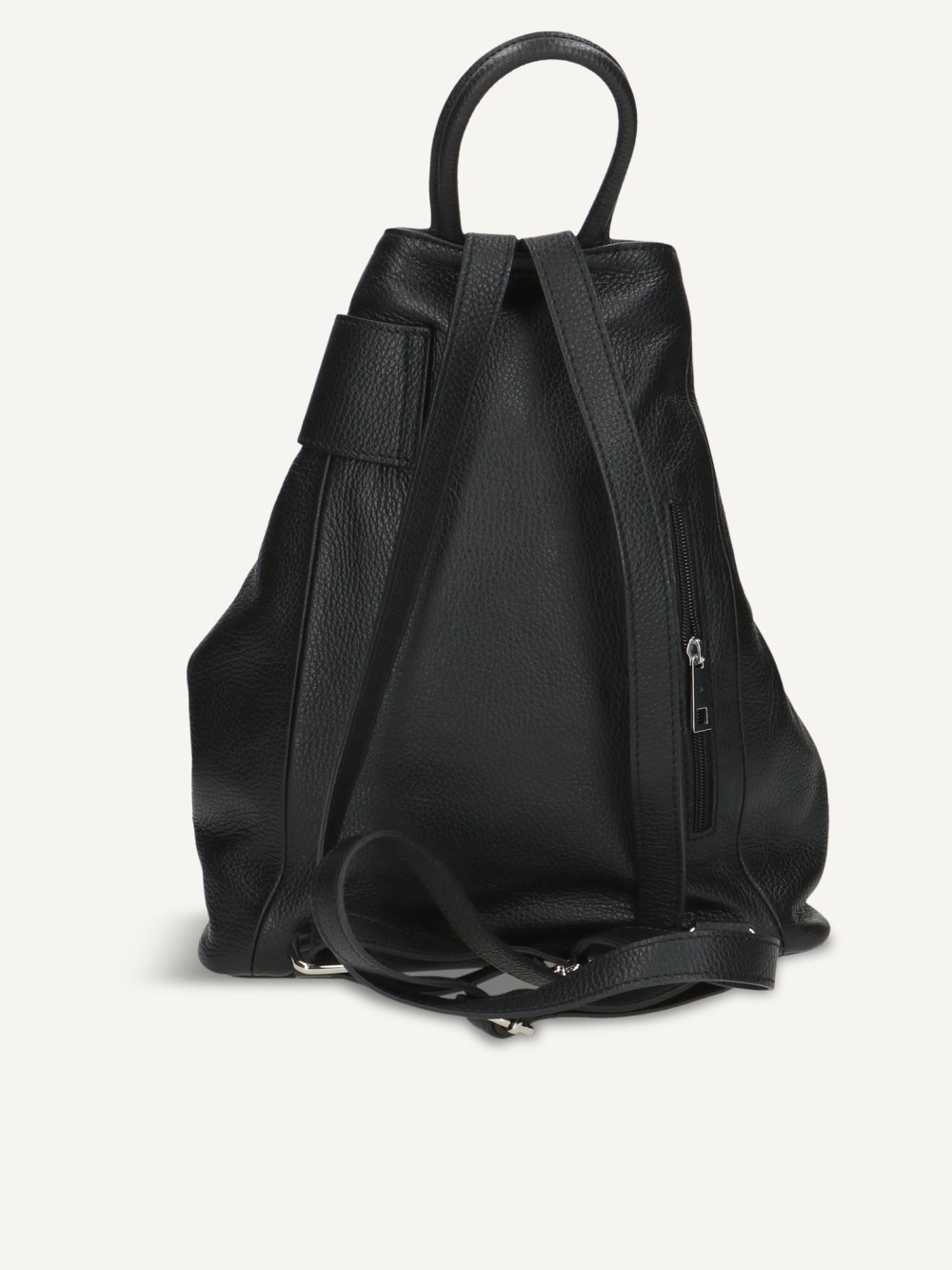 Caprice Rucksack - Schwarzes Nappaleder