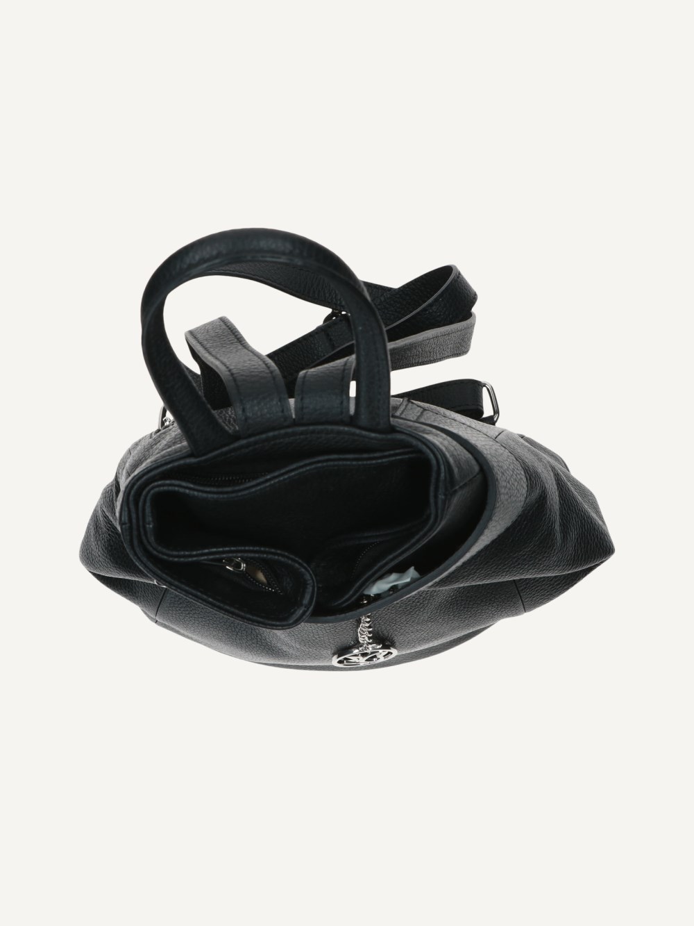 Caprice Rucksack - Schwarzes Nappaleder