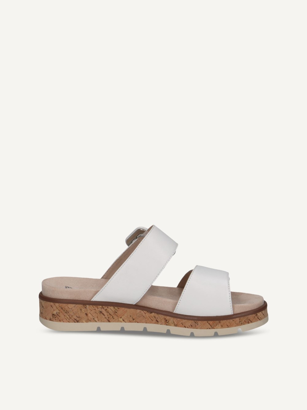 Caprice Slipper - Weißes Nappaleder